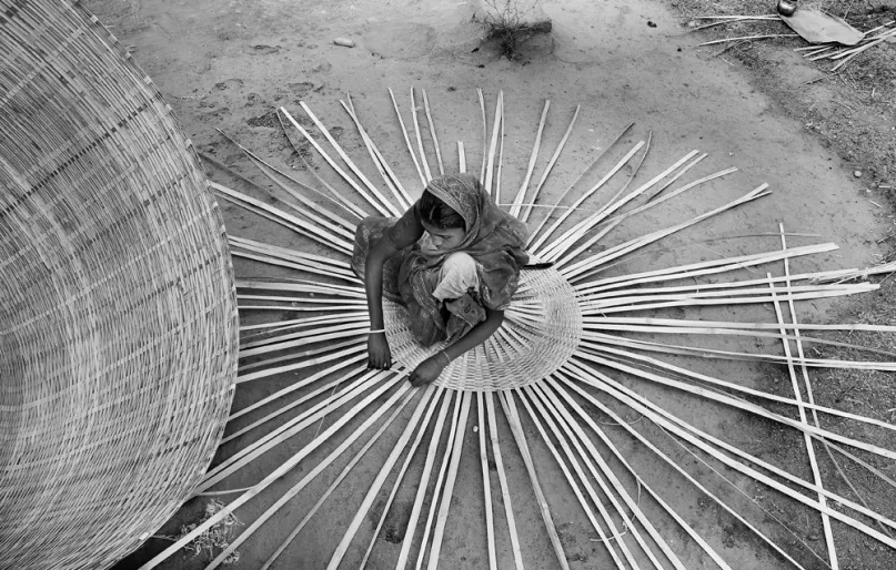 Basket weaving, India. Photo by Saikat Mukherjee, 2008 CGAP Photo Contest.