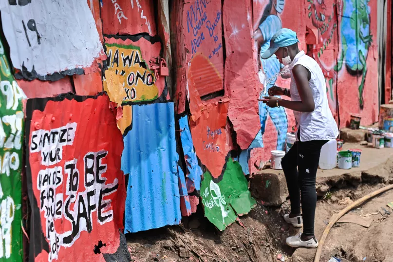  Kibera slum, Nairobi, Kenya. Photo by Communication for Development Ltd.
