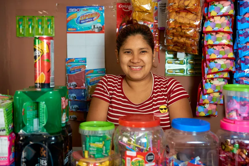 Shopkeeper in Peru.