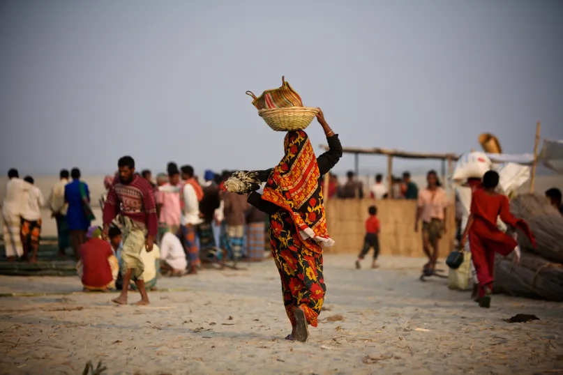 A Village Woman to the Marketplace. Photo credit: Bashir Ahmed Sujan, CGAP Photo Contest 2015