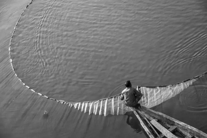 Pescador. Foto: Md Rafayat Haque Khan, Concurso de Fotografía CGAP 2015.