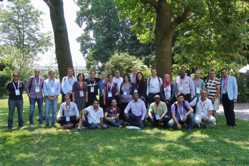 صورة جماعية للمشاركين من البلدان العربية. معهد بولدر للتمويل الأصغر 2016.