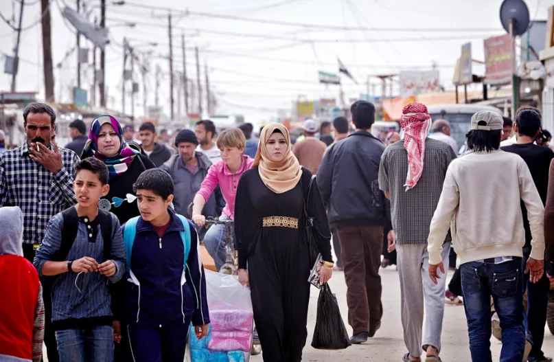 مخيم الزعتري، الأردن. مفوضية اللاجئين 2014.