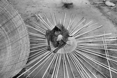 Basket weaving, India. Photo by Saikat Mukherjee, 2008 CGAP Photo Contest.