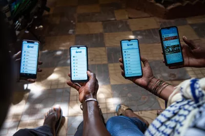 Utilisateurs d'application mobile à Bamako, Mali. 