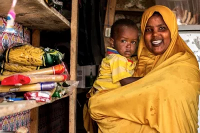 إكرام من اللاجئات العائدات واحدى عميلات كيمز الصومال. KIMS 2017.