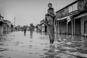 Flooding in India. Photo by Avishek Das, 2017 CGAP Photo Contest.