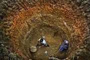 Digging a well, India. Photo by Pranab Basak, 2015 CGAP Photo Contest.