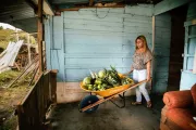Mujer trabajando en Popayán, Cauca, Colombia.