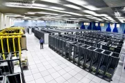 CERN's Computer Center during the installation of servers. Photo credit: 2008 CERN